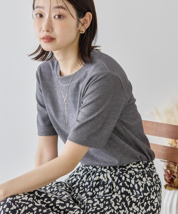 AMERICAN HOLIC ラメリブＴシャツ