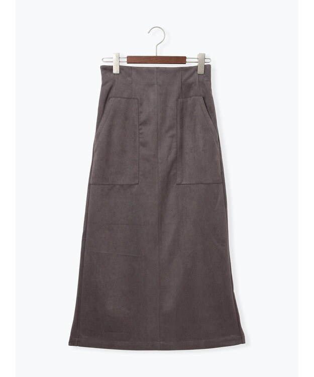 Te chichi スウェードタイトスカート モカ