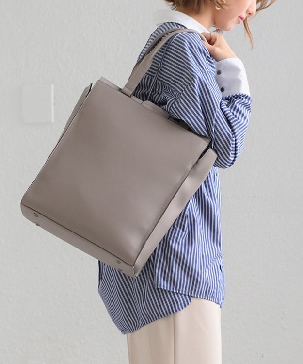 ACE BAGS & LUGGAGE W&.Day/Night リリ バーチカルトート A4サイズ 13.3インチPC 15176 ダブルアンドデイナイト グレージュ