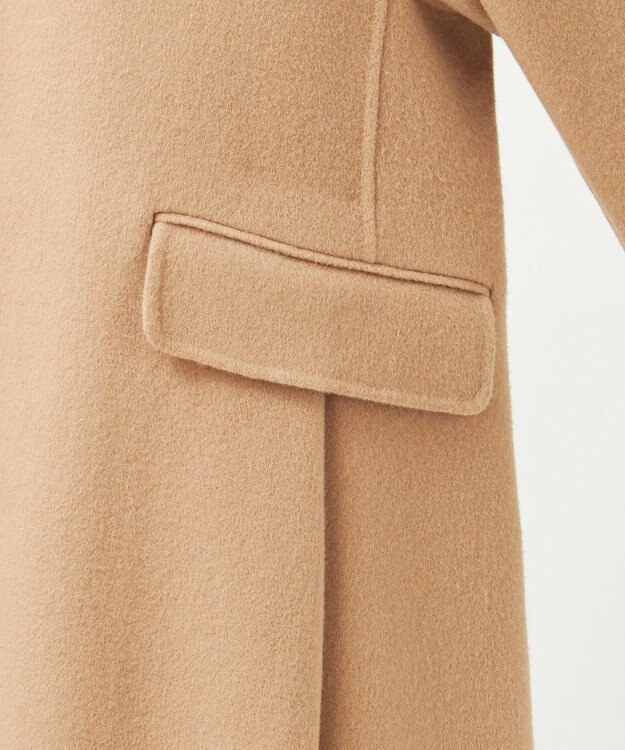 23区 L 【GOLD LABEL】ウールリバー ロングコート キャメル系