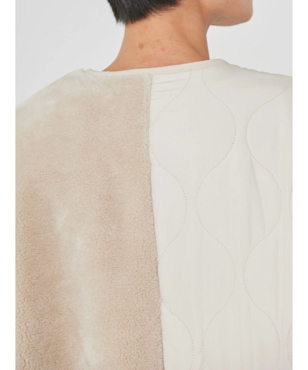 AMERICAN HOLIC キルポカボアＭｉｘキルティングコート Light Beige