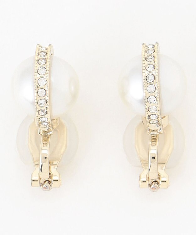 組曲 ビジューリングパールイヤリング ゴールド系