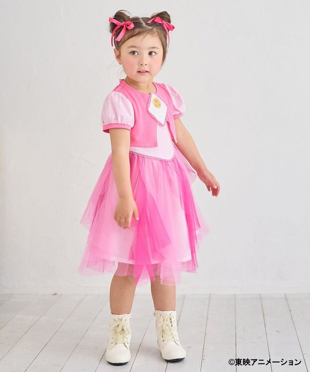 ANY KIDS 一部受注生産【も～っと！おジャ魔女どれみ×any FAM】魔女見習い服風ワンピース どれみ（ピンク）