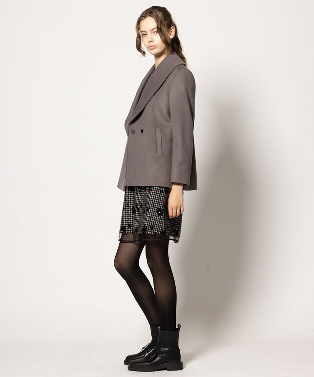 TOCCA 【消臭】PEARL ROCK ショートコート モカ系