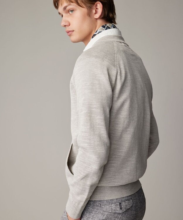 JOSEPH ABBOUD 【V.FRAAS】ビンテージジオメトリック ストール ネイビー系5