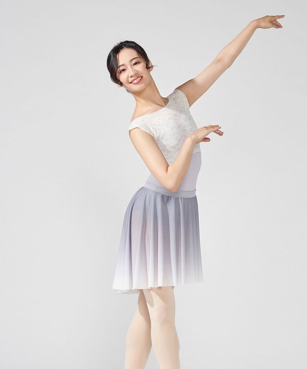 Chacott ノースリーブレオタード グレー