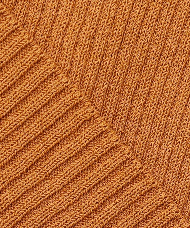 UNFILO コンパクトリブニット ブラウン