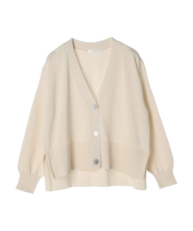 Green Parks 洗える　ショート丈カーディガン Light Beige