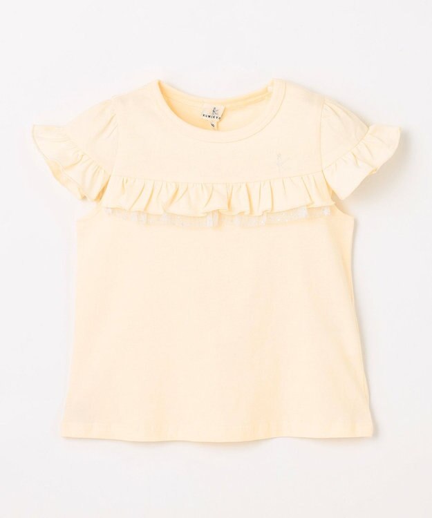 組曲 KIDS 【80-100㎝】フレアラッフル Tシャツ クリーム