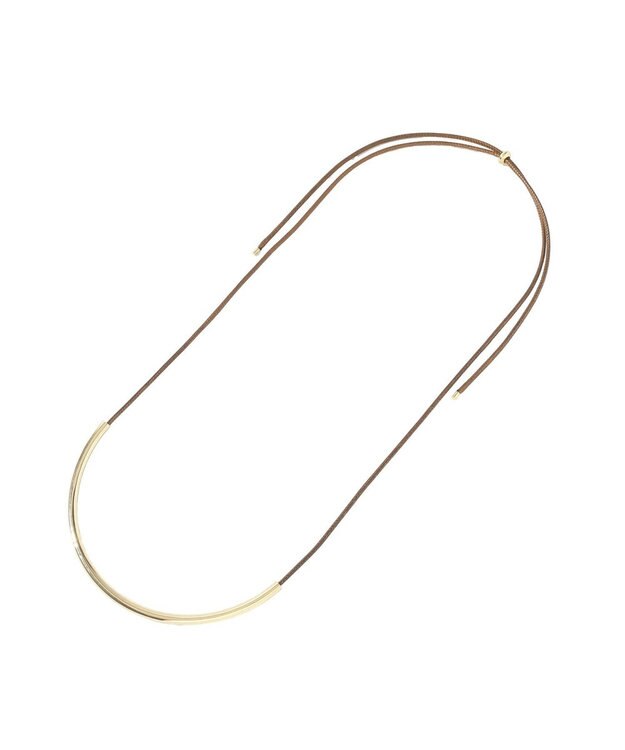 AMERICAN HOLIC ハーフパイプコードネックレス Brown