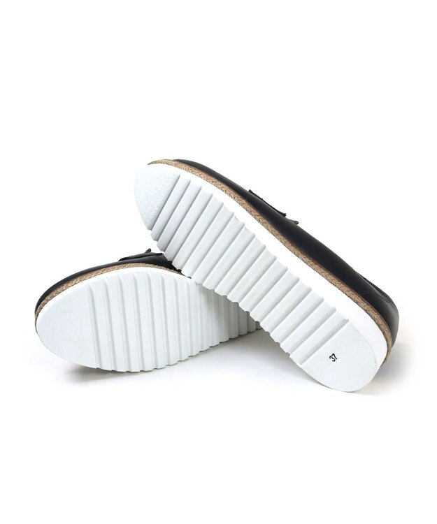 BONTRE 【BONTRE/ボントレ】ジュート厚底コインローファー ブラック