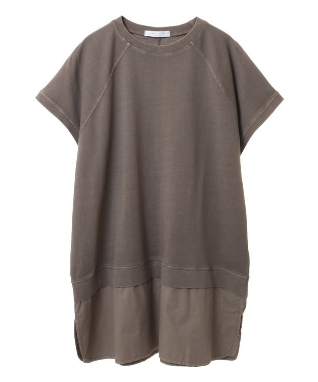 Green Parks ピグメントフレンチスリーブチュニック Brown