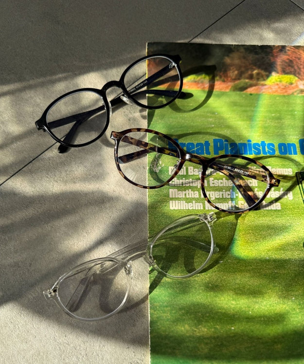 WEGO 【ユニセックス着用ITEM】ボストンフレームアイウェア ブラック