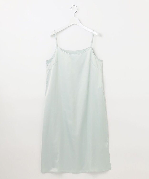 自由区 S 【カタログ掲載・洗える】エンブロイダリーローン ワンピース アクア×ベージュ