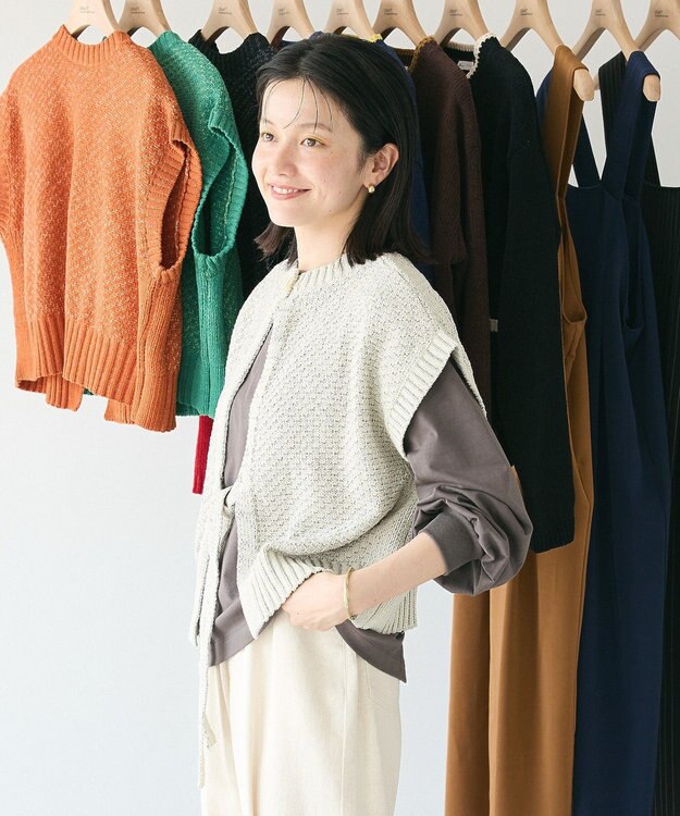 CRAFT STANDARD BOUTIQUE キナリノコラボ/洗える2wayモールニットベスト/24AW Beige