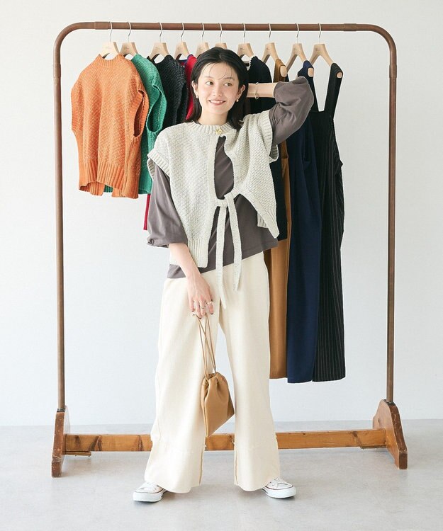 CRAFT STANDARD BOUTIQUE キナリノコラボ/洗える2wayモールニットベスト/24AW Beige