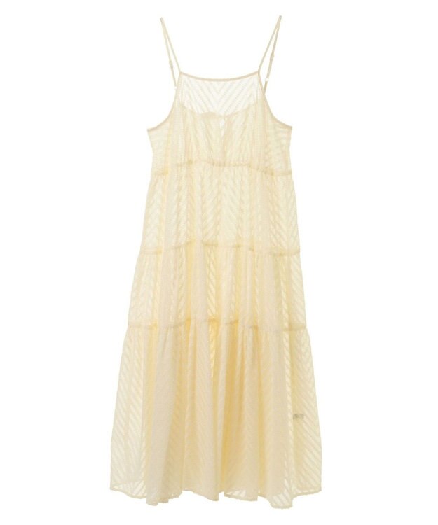 Green Parks armonia.ティアードシアーキャミワンピース Ivory