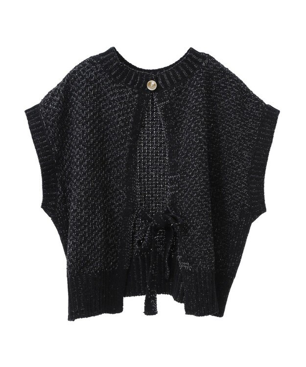 CRAFT STANDARD BOUTIQUE キナリノコラボ/洗える2wayモールニットベスト/24AW Black