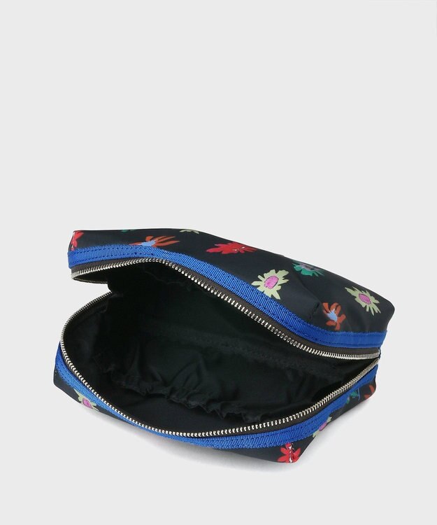 Paul Smith フラワープリント ポーチ チャコールグレー