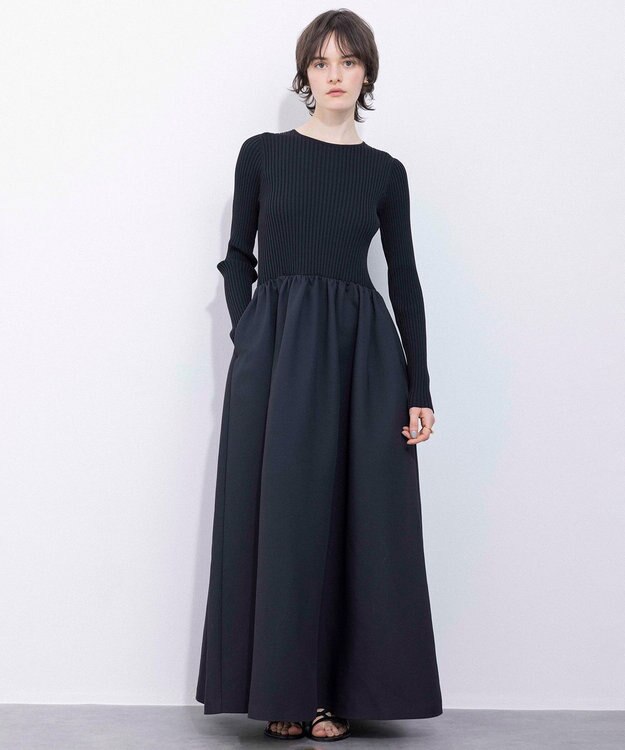NAVE 【Nave・洗える】コンビネーションドレス ブラック系
