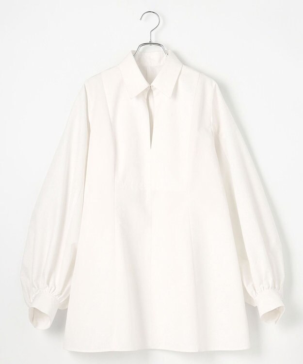 #Newans 【撥水】ユニークフォルムチュニック ホワイト