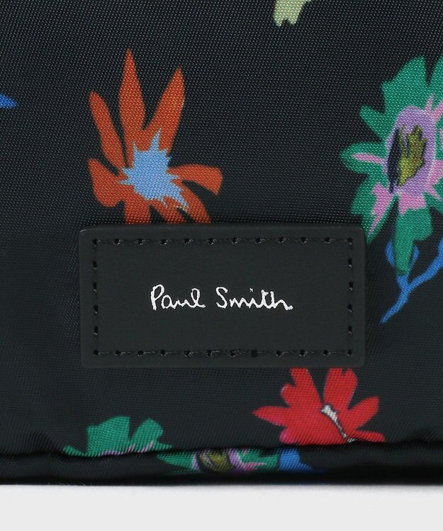 Paul Smith フラワープリント ポーチ チャコールグレー