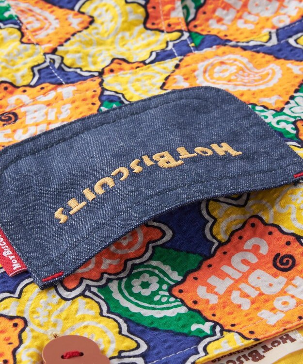 MIKI HOUSE HOT BISCUITS 【70-110cm】 バンダナ柄 オーバーオール マルチカラー