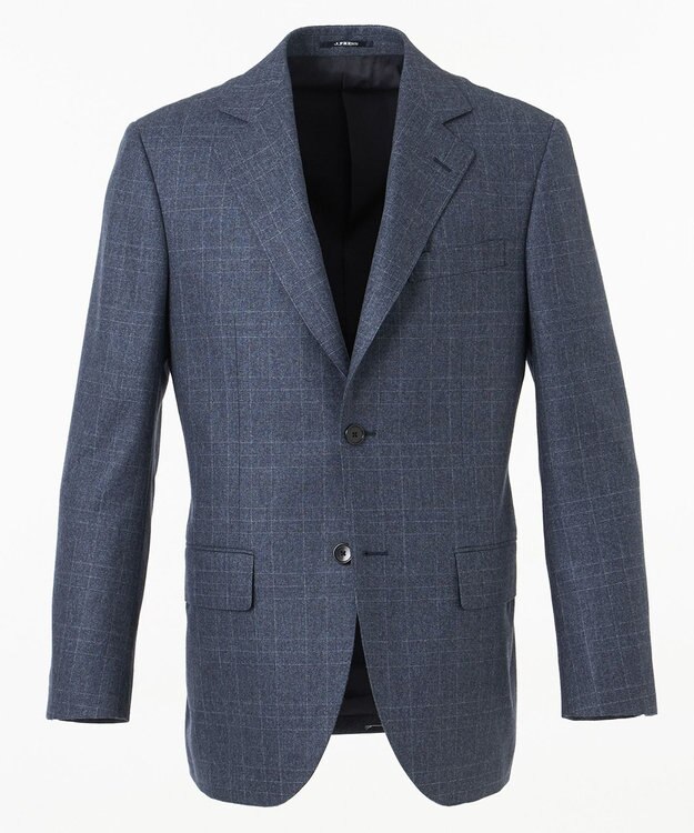 J.PRESS MEN 【ESSENTIAL CLOTHING】インプレッションチェック スーツ ダルブルー系3