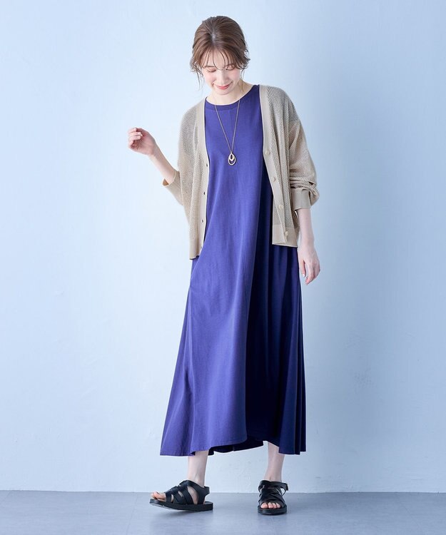 ANY メッシュカーディガン サンドベージュ