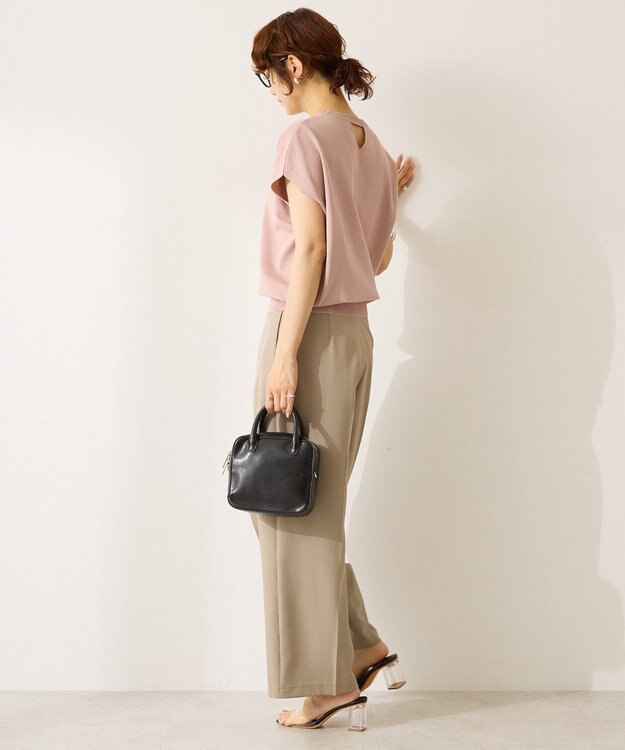 AMERICAN HOLIC 【WEB限定】接触冷感ラメフレンチスリーブニットプルオーバー Pink