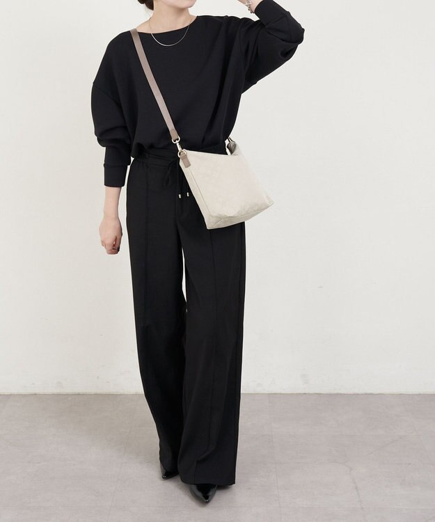 russet ナイロンジャガード2WAYミニショルダーバッグ(CE-1627) Ecru