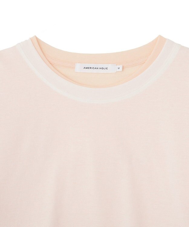 AMERICAN HOLIC 【2点セット】レイヤードシアーTシャツ Off White