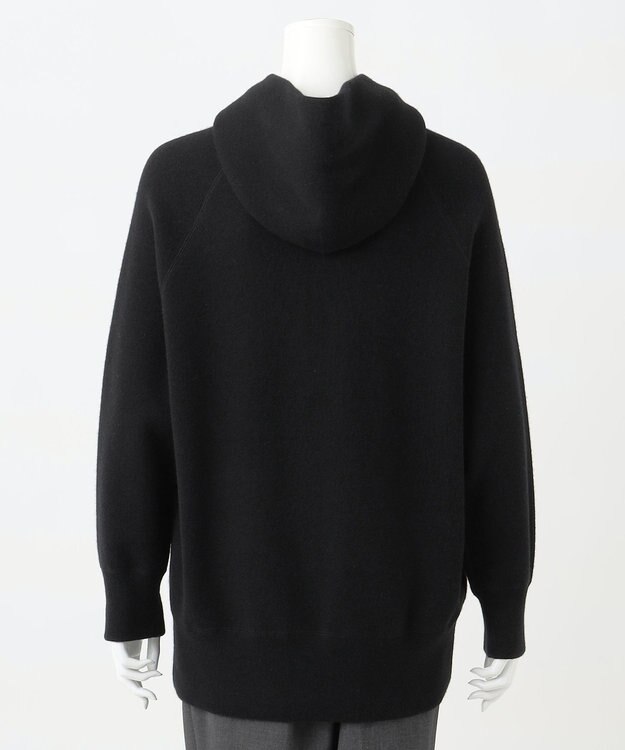 23区 【R(アール)】ウールカシミヤ ニットパーカー ブラック系