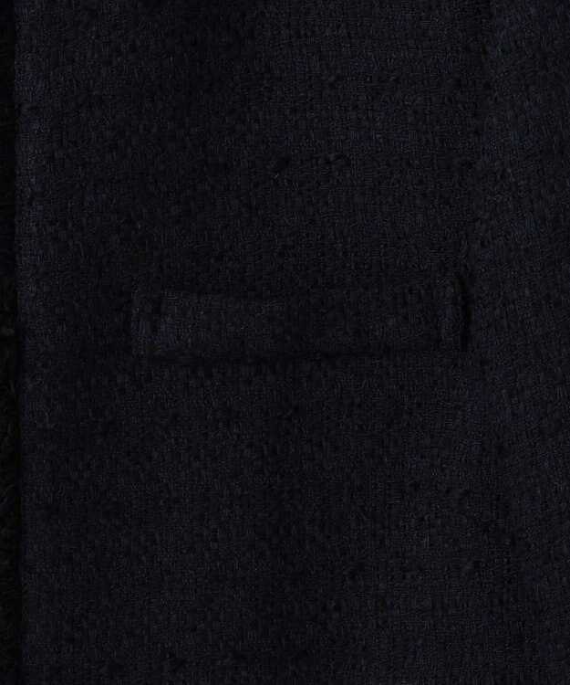 J.PRESS LADIES スラブヤーン ツイード ジャケット ネイビー系