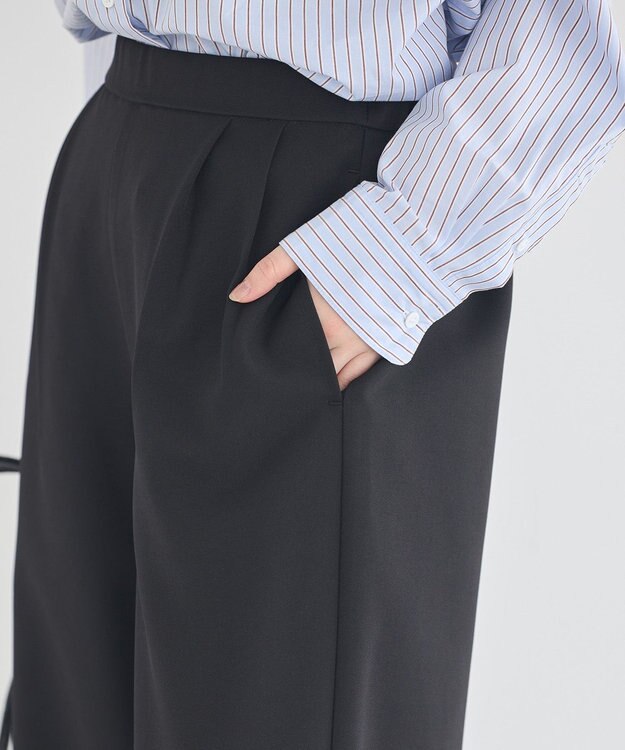 earth music&ecology 【予約】【2WAY】ラップスカート付きパンツ ブラック