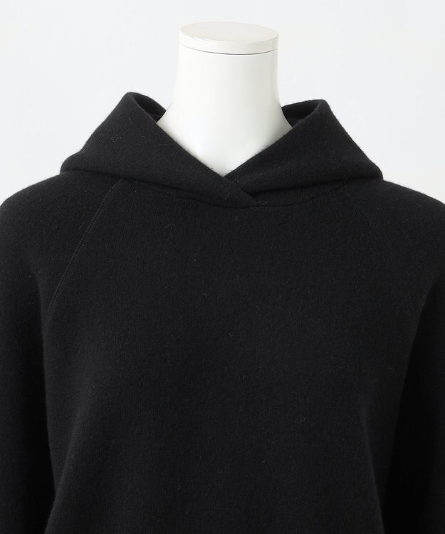 23区 【R(アール)】ウールカシミヤ ニットパーカー ブラック系