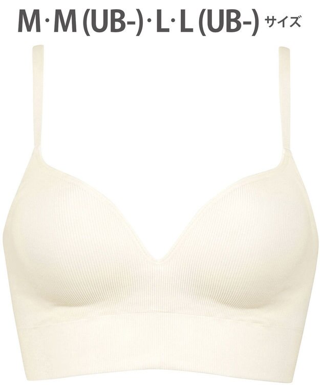 WACOAL ノンワイヤーブラ 【GOCOCi ゴコチ】 ぴったりフィット アンダー部分のズレを軽減 洗濯機洗い可能(ネット使用) ブラトップ レディース ハーフトップ CGG255 /ワコール アイボリー