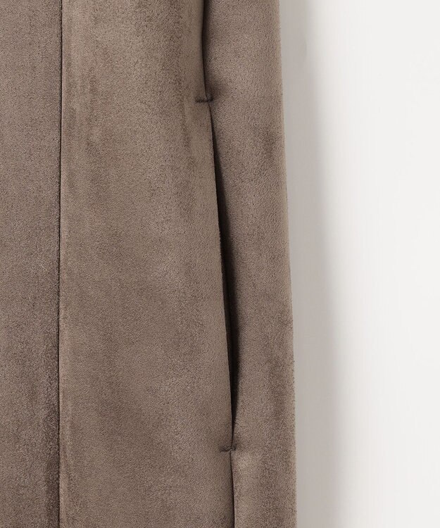 J.PRESS LADIES 【洗える】ダンボールスエード ジャンパースカート ブラウン系