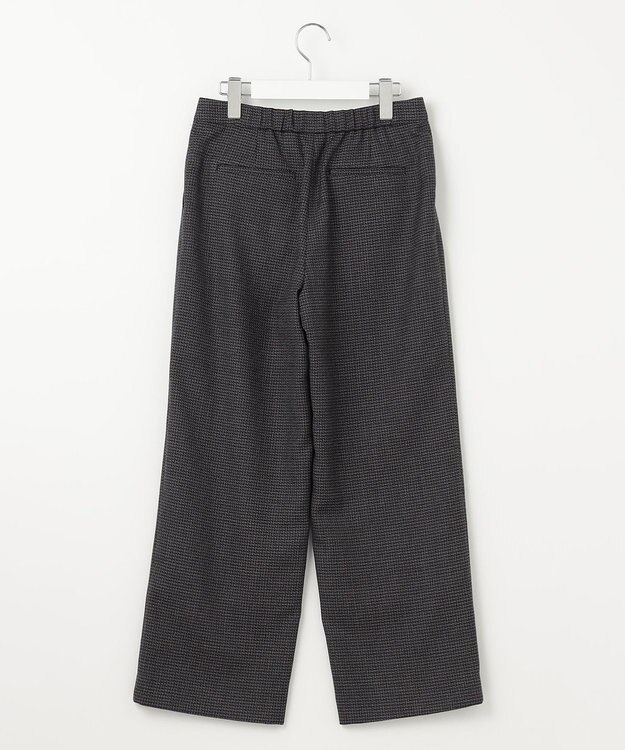 J.PRESS LADIES S T/W 杢 ライトツイード セミワイド パンツ ネイビー系3