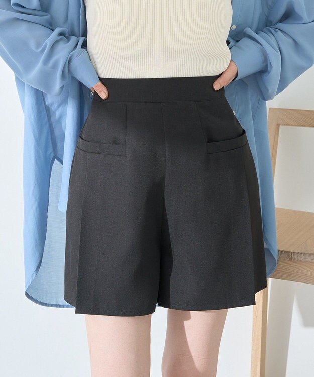 earth music&ecology ポケットデザインショートパンツ Black