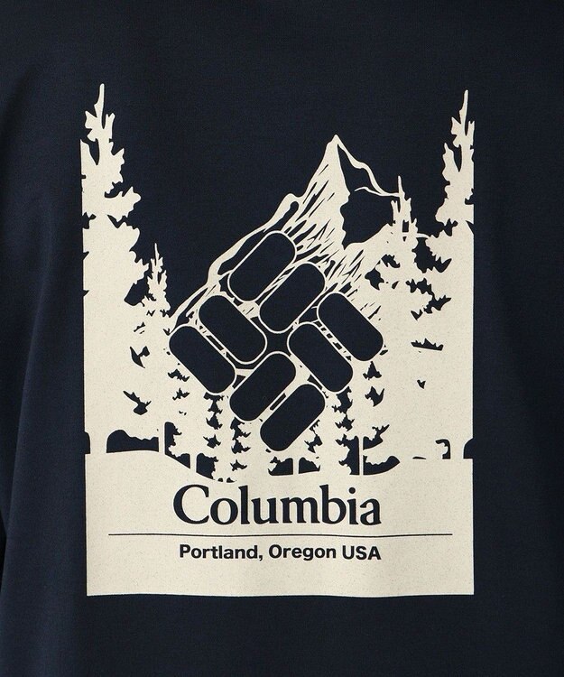 Columbia Columbia/ アーバンハイクグラフィックロングスリーブTシャツ /コロンビア Collegiate Navy、 Logo Back Print