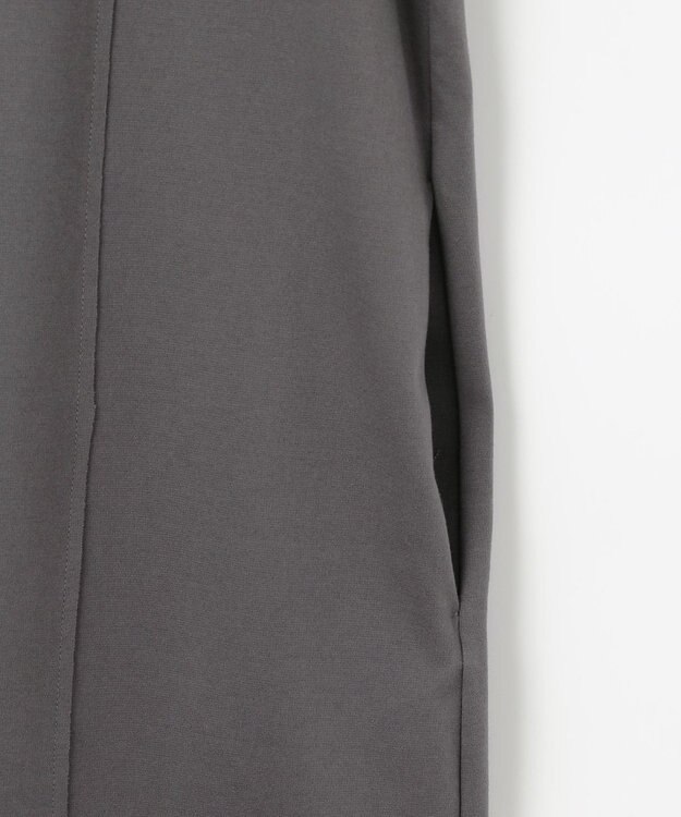 自由区 L 【洗える】エアーポンチ ワンピース チャコール