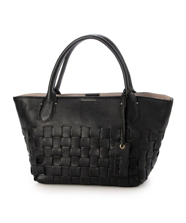 UNBILLION アトランタ ATLANTA / 牛革メッシュ手提げトート ブラック