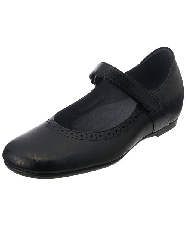 ASICS WALKING ペダラウォーキングシューズ E ヒール高2.5cm ブラック系