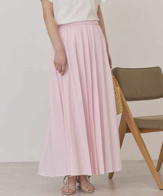 AMERICAN HOLIC 【選べる丈】シアープリーツスカート Light Pink