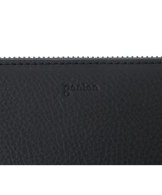 genten ミネルヴァ2 Lファスナー長財布 クロ