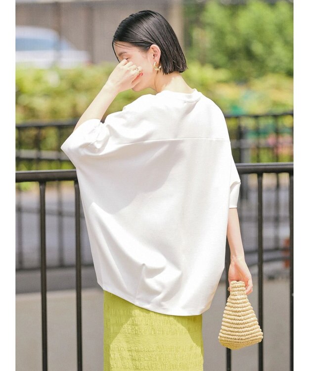 AMERICAN HOLIC 抗菌防臭＋接触冷感　コクーンカットプルオーバー Off White