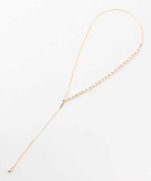 ICB パールメタルネックレス ゴールド系