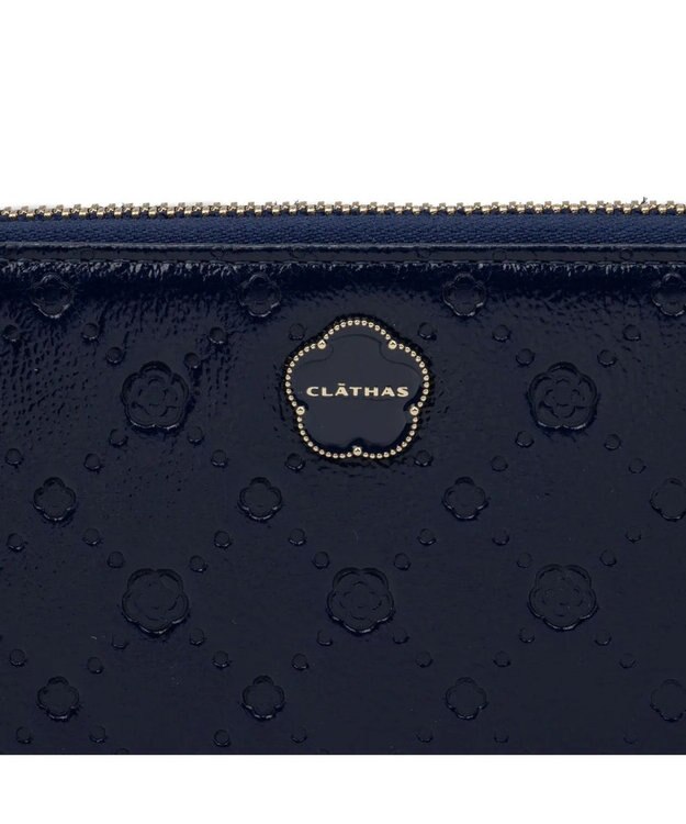 CLATHAS アクシオン ラウンド長財布 ネイビー