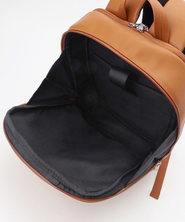 UNBILLION Otias スムースタイプ合皮スクエアリュック キャメル